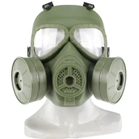 tactical gas mask military airsoft paintball sports anti fog full face mask army combat cs wargame breathable skull mask
