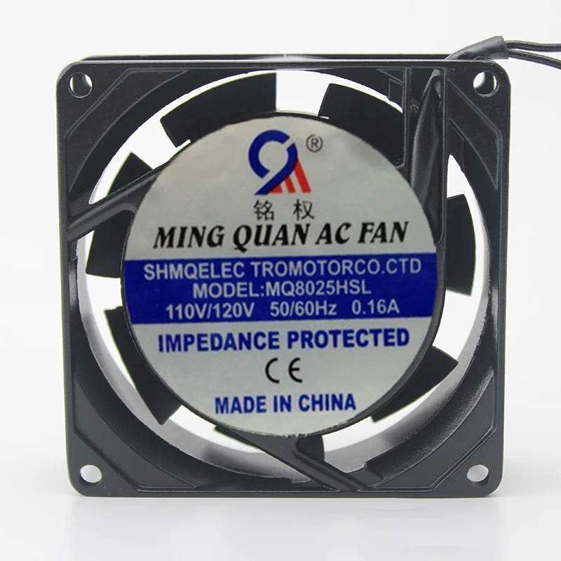 MING цюань MQ8025HSL AC 220V 0.08A 80x80x25 мм 2 провод Сервер вентилятор охлаждения|Кулеры и