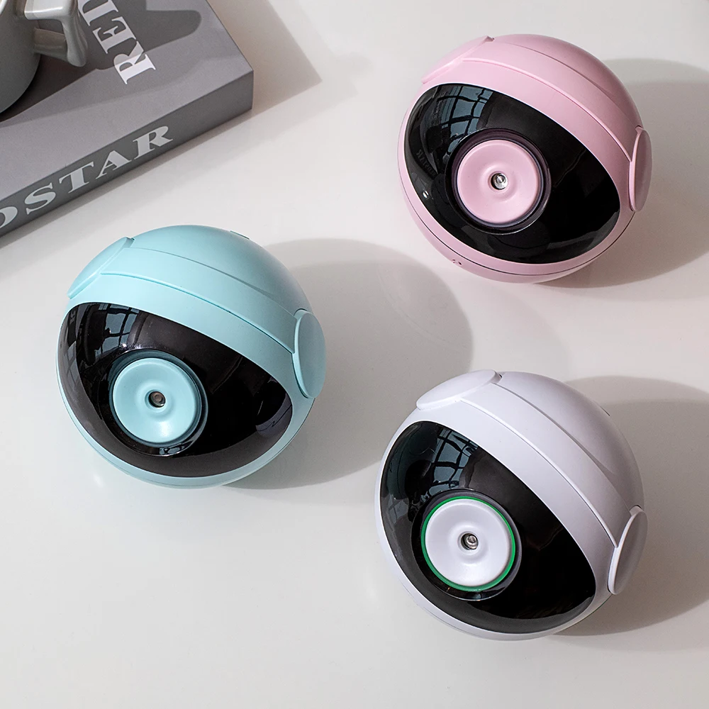 

350ML Tabletop Humidifier Music Humidifier Aroma Essential Oil Diffuser 1200mAh Built_in Battery with LED Light for Home