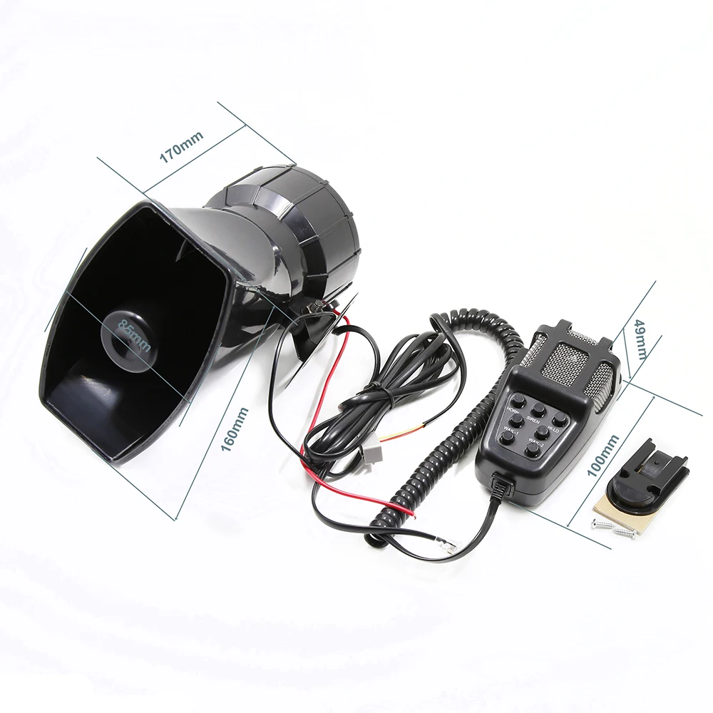 12V 110dB 5 тональный сигнал тревоги рог громкий Динамик автомобиля Предупреждение