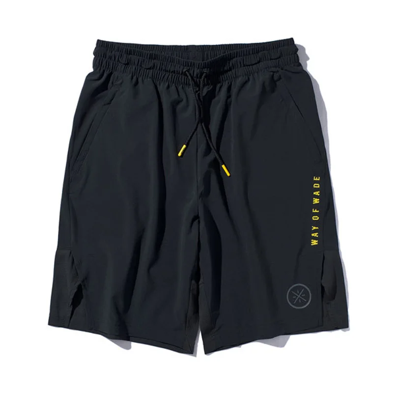 Li Ning мужские спортивные шорты серии Уэйд с разрезом по подолу 88% полиэстер 12%