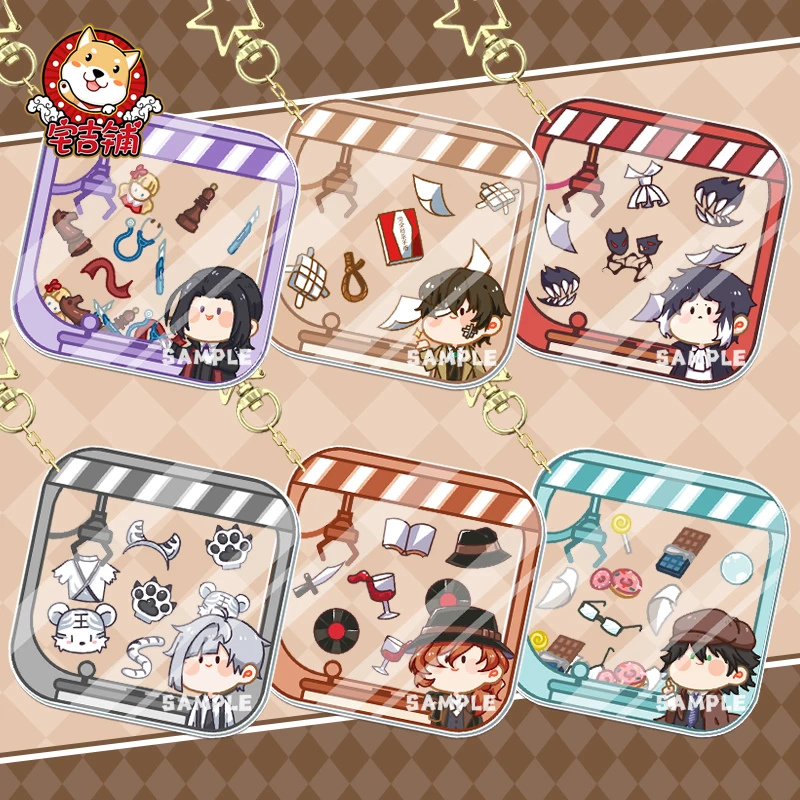 

Милый аниме брелок Dakimakura Bungo бродячие собаки Осаму дадзай брелок наклейма atсуси подвесное украшение акриловый брелок для ключей