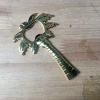 free shipping 50pcslot beer bottle opener golden palm tree wine barware tool summer party wedding party favor gift wedding gift