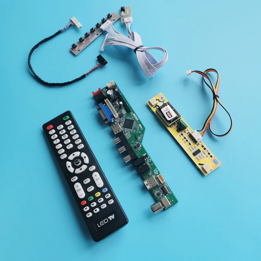 

Matrix 2CCFL For LQ150X1LAP5/N150X7/TX38D88VC1GAA/B VGA AV USB 1024*768 30 Pin LVDS Universal LCD Controller Board DIY Kit