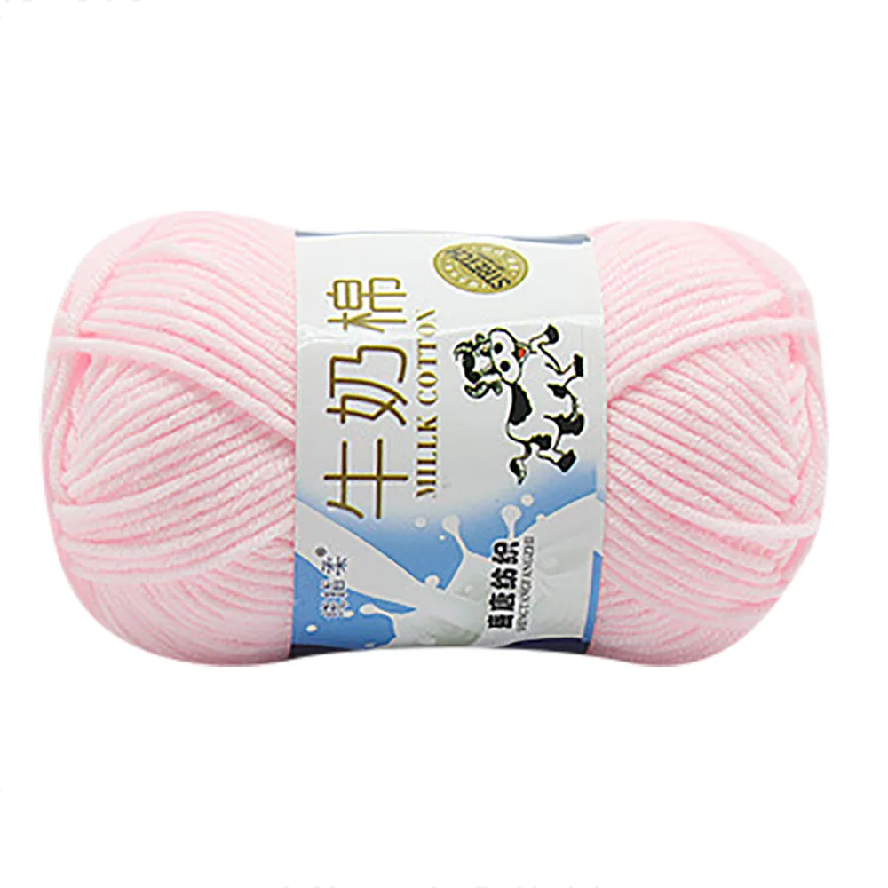 1 шт. 50 г вязаный вручную теплый зимний шарф из молочного хлопка с нитками для