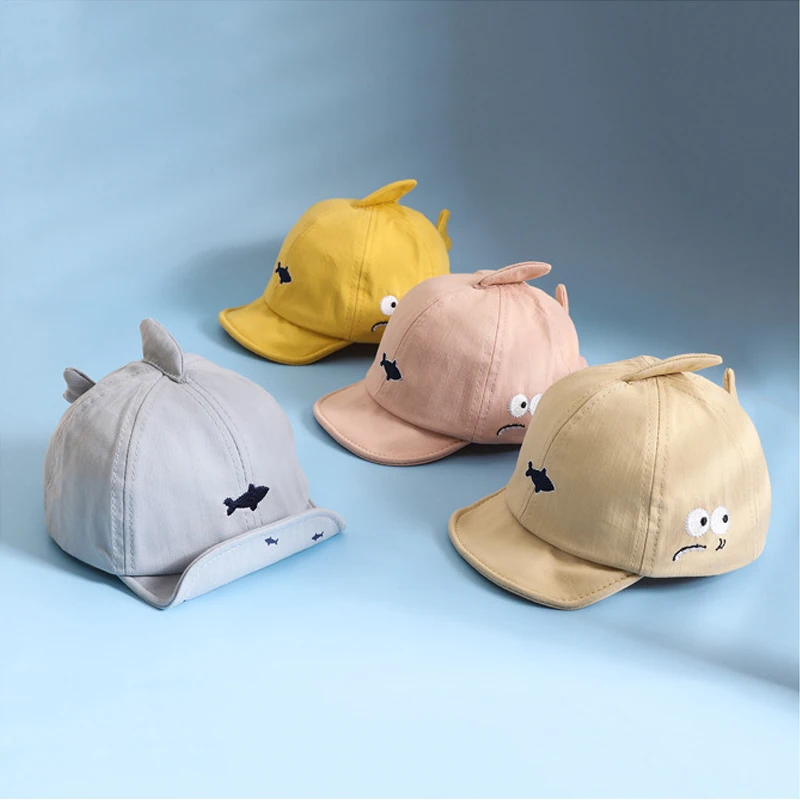 Бейсболка для мальчиков и девочек из мягкого хлопка Весенняя шляпа младенцев