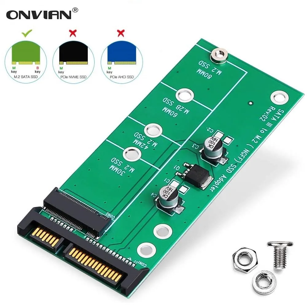 onvian m2 sata адаптер sata iii для m 2 ngff ssd конверте