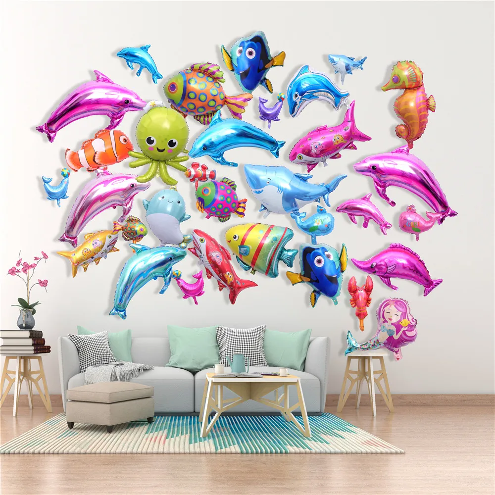 Большие мини воздушные шары из фольги для мальчиков и девочек украшение на день