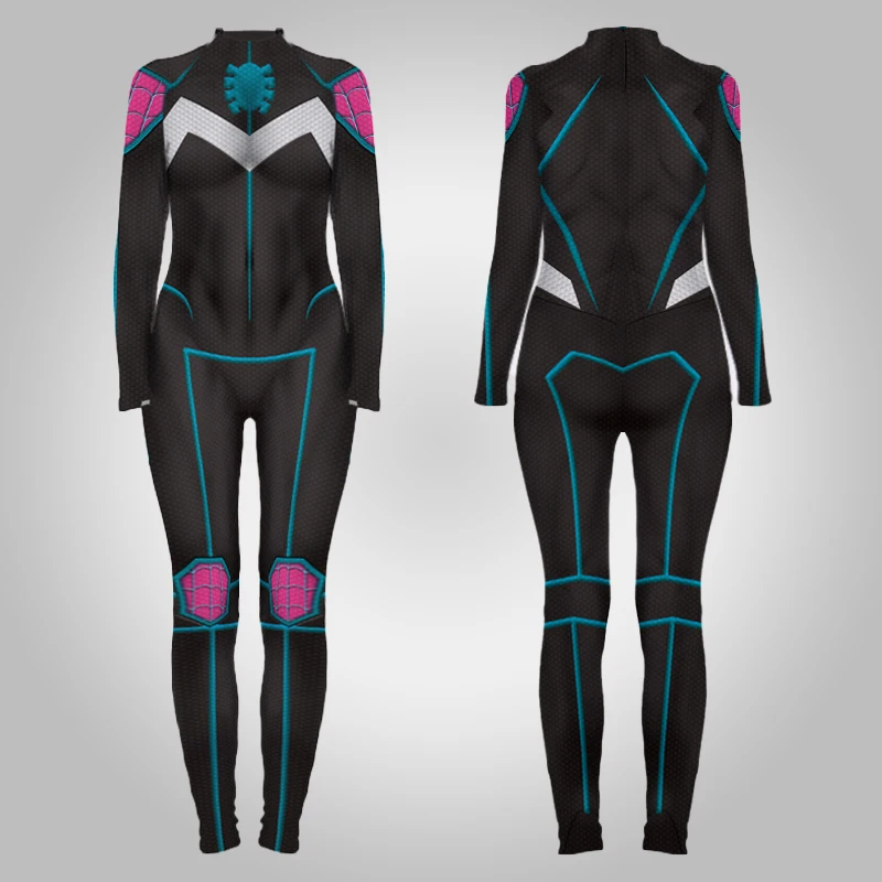 Костюм для косплея Гвен из аниме Удивительный Человек паук костюм спандекса