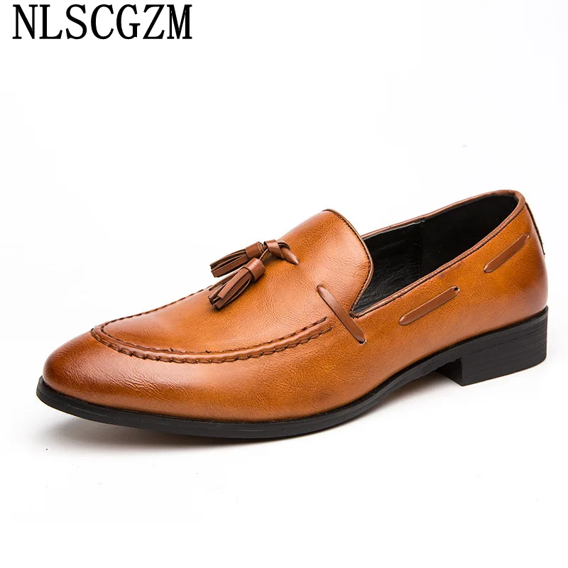 

Loafers Dress Shoes Men Fashion Suit Shoes for Men Office 2022 Tassel Business Shoes Men Buty Męskie Skórzane казаки мужские