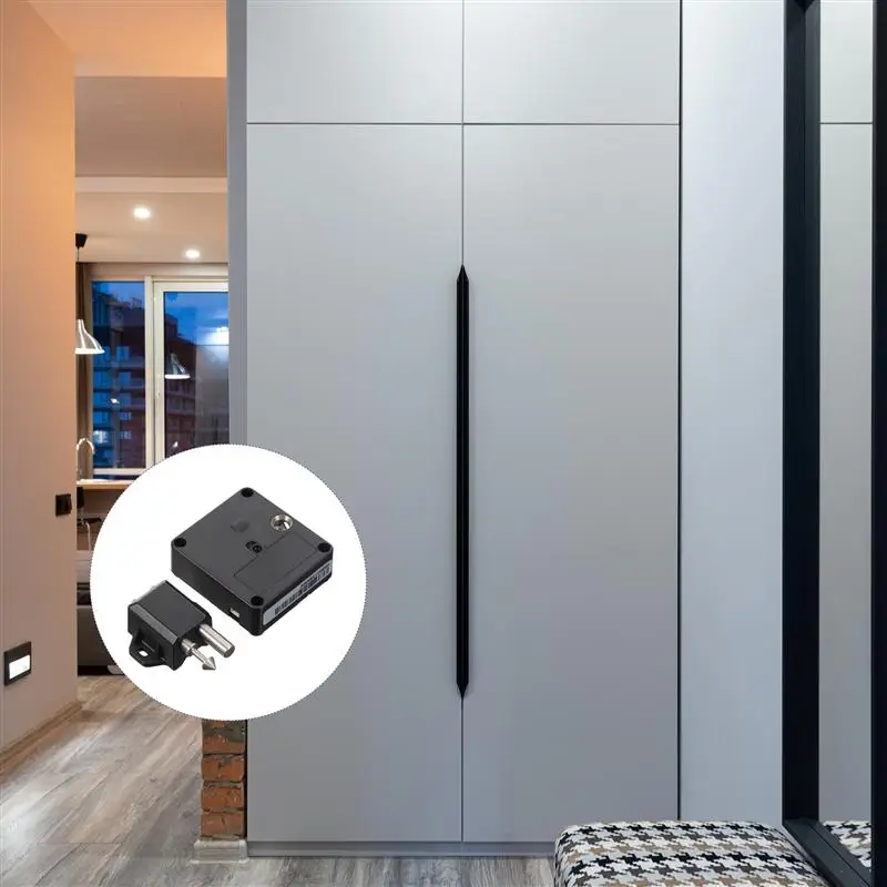 

1pc Hidden Lock Electronic Lock Drawer Lock Invisible Cabinet Lock Wireless Lock Safety Cabinet Lock for Room