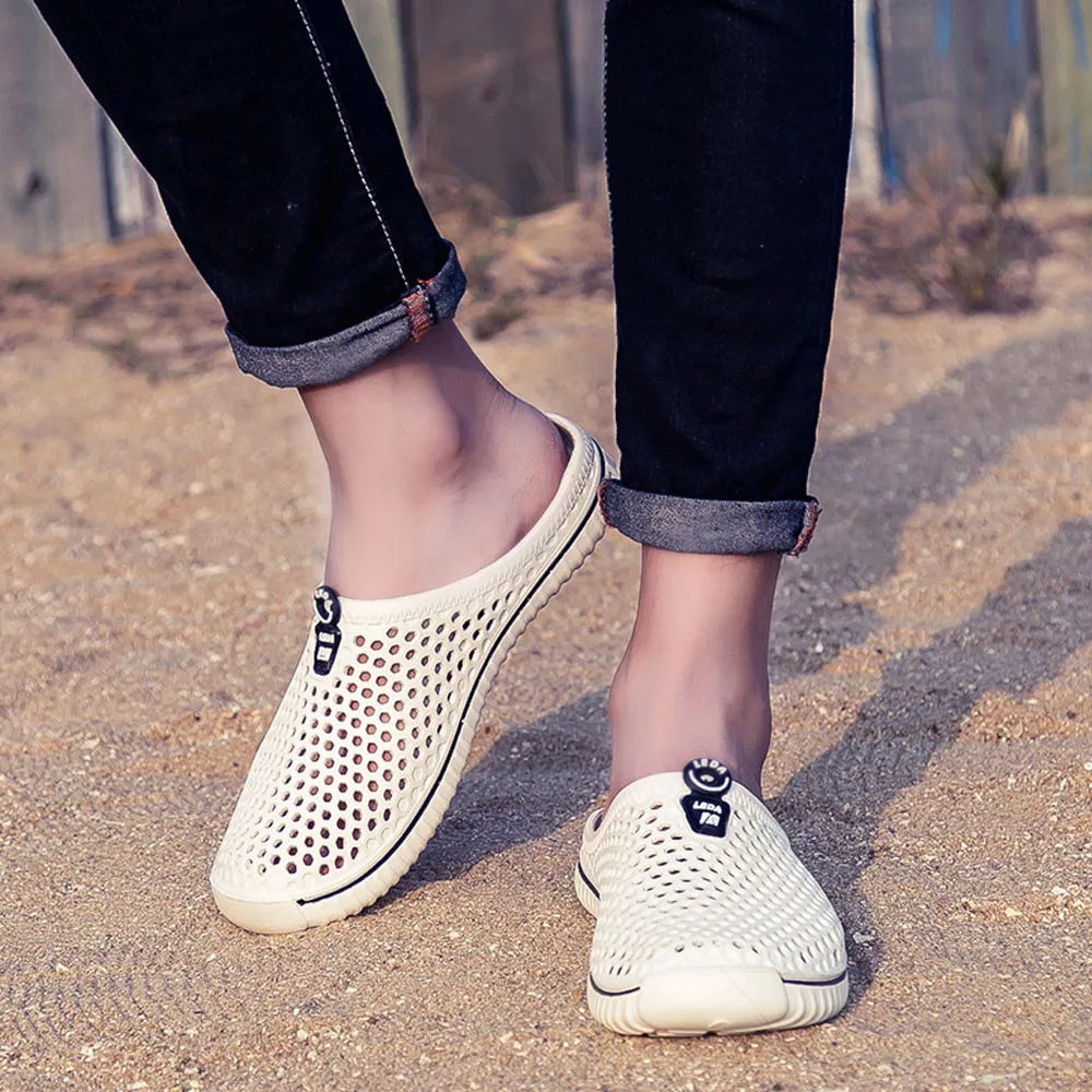 SAGACE летние пляжные отверстие тапочки для мужчин и женщин Домашняя обувь на