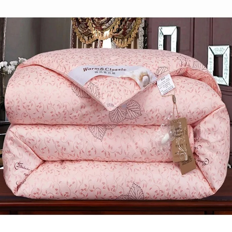 Роскошные зимние толстые теплые стеганые пододеяльники из шелка тутового