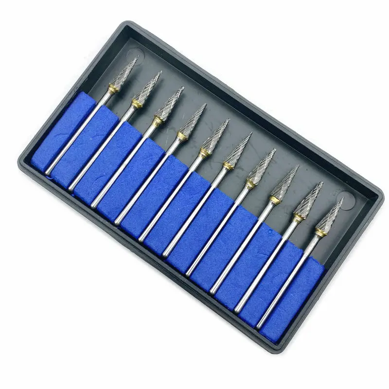 10 шт./компл. Вольфрамовая сталь стоматологические карбидные боры дрель 2 35 мм