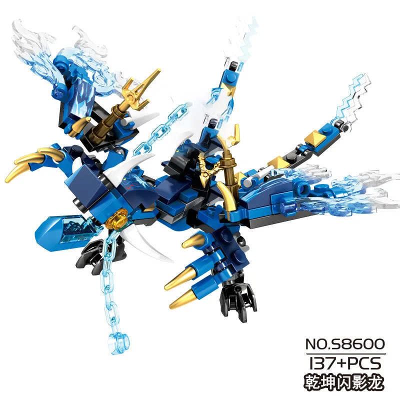 

115PCS Ninja Dragon Model Building Blocks Sets Ball Creator Figures Brinquedo Juguete City Bricks High-Tech Educational Kids Toy