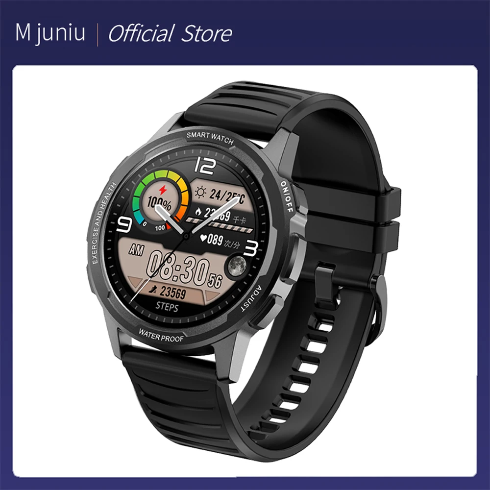 

M juniu X28 360*360 HD Screen Smart Watch 3ATM Waterproof Sport Fitness Activity Tracker 2021 Smartwatch 1.32 for Men Women