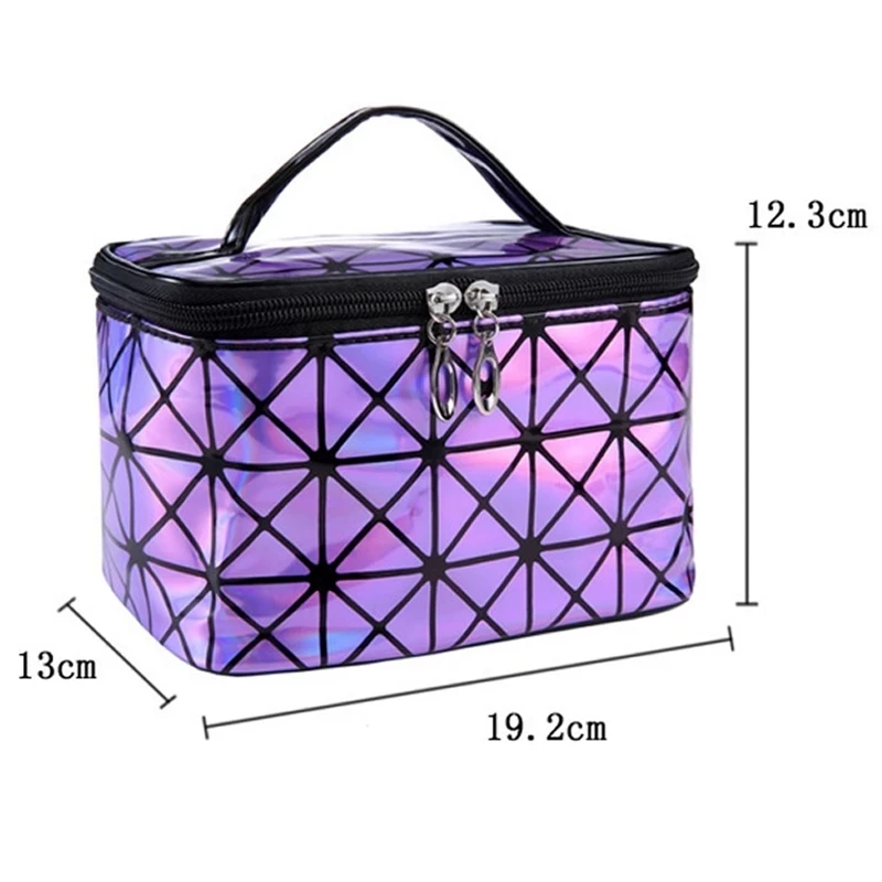 

Multifunctional Cosmetic Bag Women Leather Travel Make Up Necessaries Organizer Zipper Makeup Case Pouch Toiletry Kit Bags