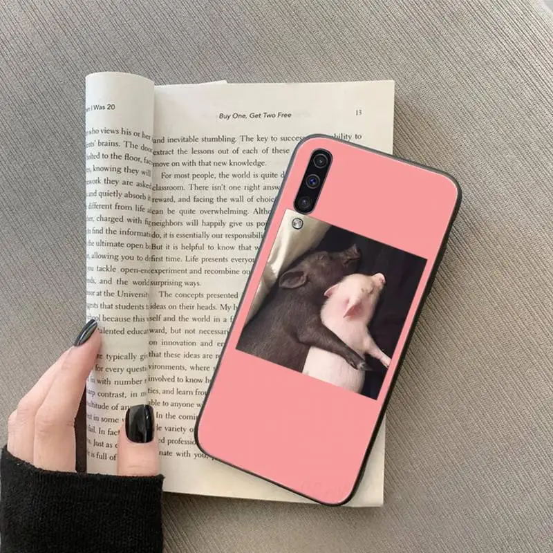 

Cute pink animal pig Phone Case For Samsung galaxy S 7 8 9 10 20 edge A 6 10 20 30 50 51 70 note 10 plus