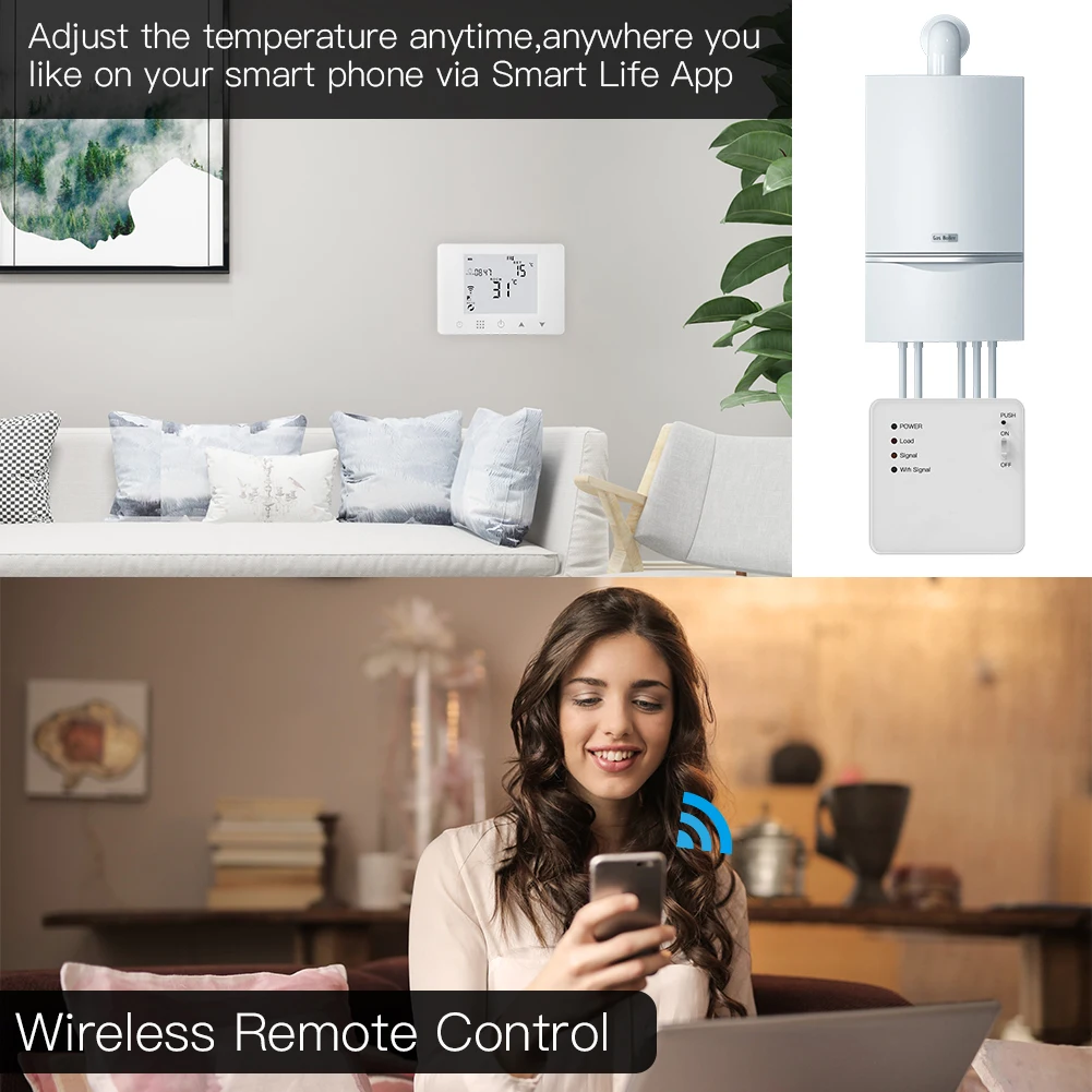 Умный Wi Fi термостат настенный газовый котел контроллер температуры нагрева