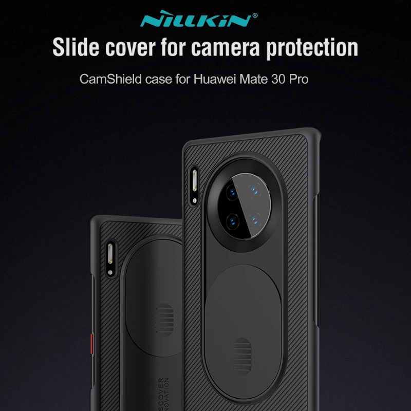 

Чехол для Huawei Mate 30 Pro, защитный чехол для камеры NILLKIN CamShield, пластиковые чехлы для телефонов Huawei Mate 30, чехлы на заднюю крышку
