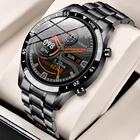 LIGE 2020 новые роскошные Брендовые мужские часы с стальной лентой, фитнес-часы, пульсометр, кровяное давление, трекер активности, умные часы для мужчин