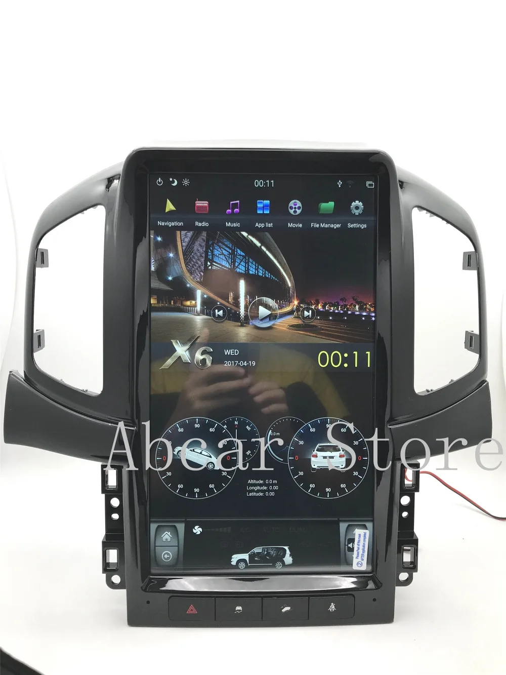 13,6 ''Tesla стиль Android 8,1 PX6 HDMI Автомобильный dvd-плеер gps навигация для Chevrolet Captiva 2012- Радио Стерео ips аудио