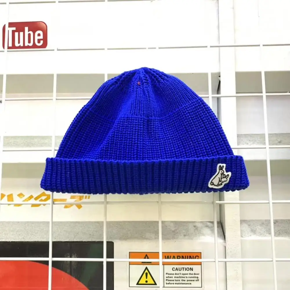 FR2 мужские и женские шапки Fxxking кролики шапка s осенние зимние; вязанные; шерстяные шляпы Модные кролики логотип 8 цветов стиль FR2 Кепка - Цвет: 6