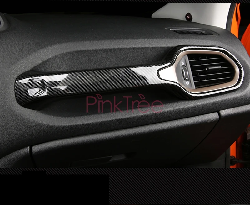 Accessories For Jeep Renegade 2016 2017 2018 Interior Steering Wheel Button Panel Cover Trim Carbon Fiber Color SUV Styling | Автомобили и