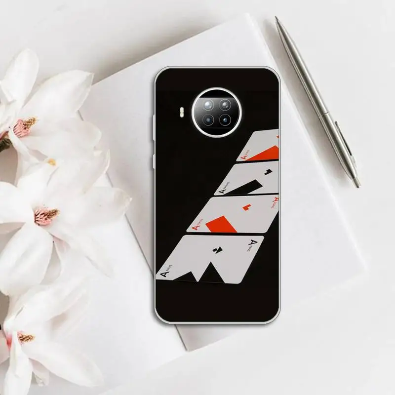 

Design poker wallpaper Phone Case Transparent for Xiaomi mi note 10 8 9 t HUAWEI p30 40 11 Samsung S 8 9 10 20 pro lite