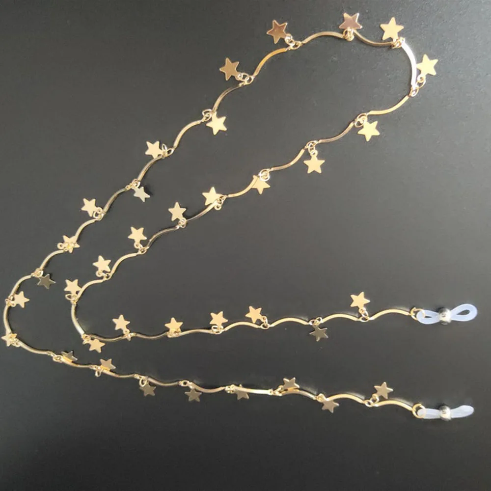

Designer original handmade small star chain glasses anti-lost chain bohemian style fashion sunglasses chain