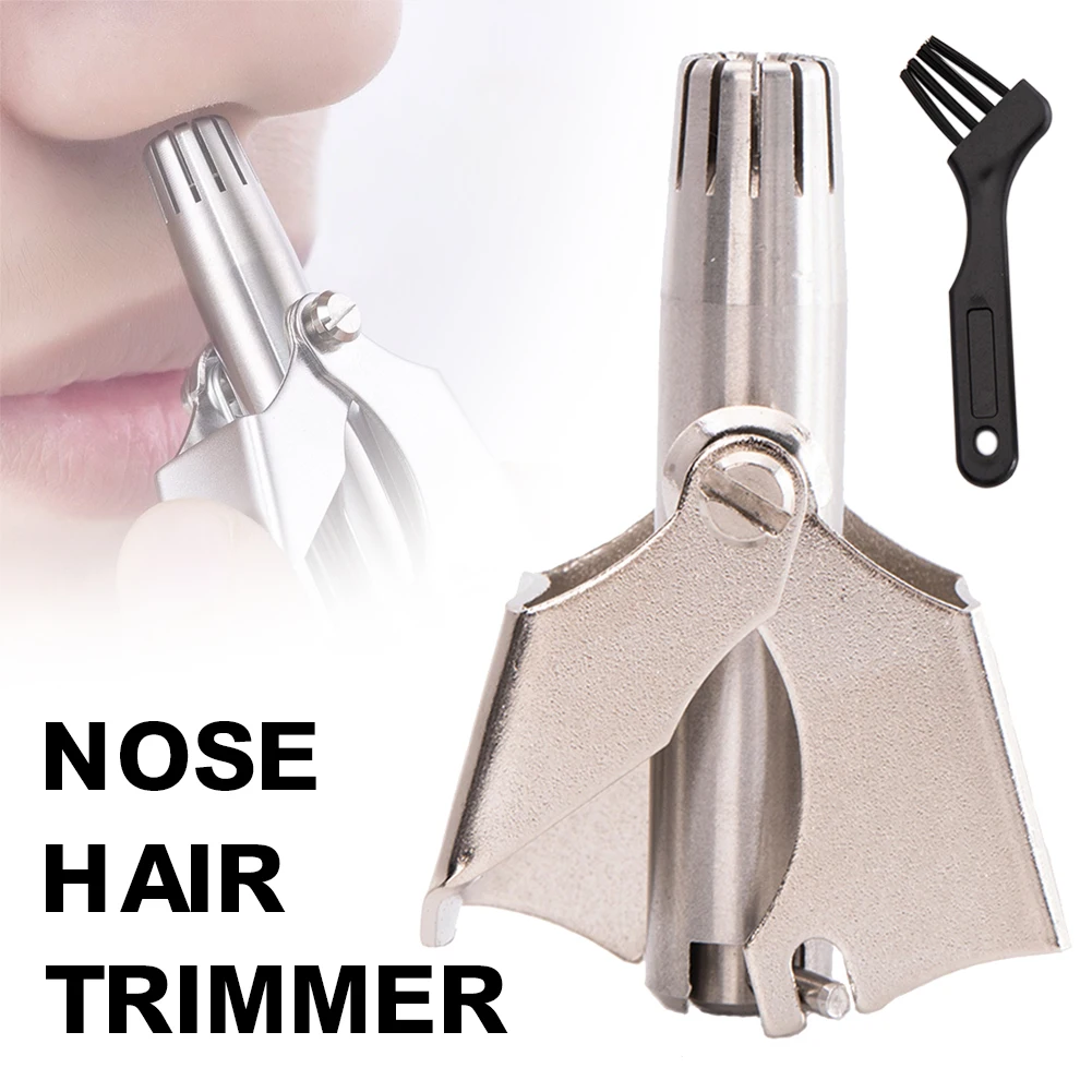 

Триммер для волос в носу из нержавеющей стали, водонепроницаемый, с двенадцатью лезвиями, безболезненный триммер для мужчин