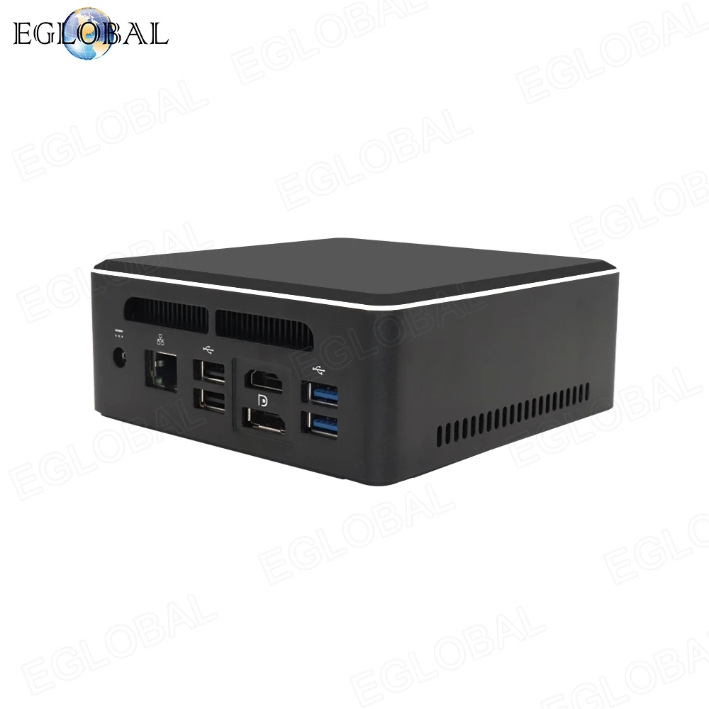 Eglobal мини ПК AMD Ryzen 7 2700U 5 3550H Vega Graphic 2 * DDR4 M.2 NVMe компьютер Windows 10 3x4K Type c HDMI2.0 DP AC WiFI|Мини