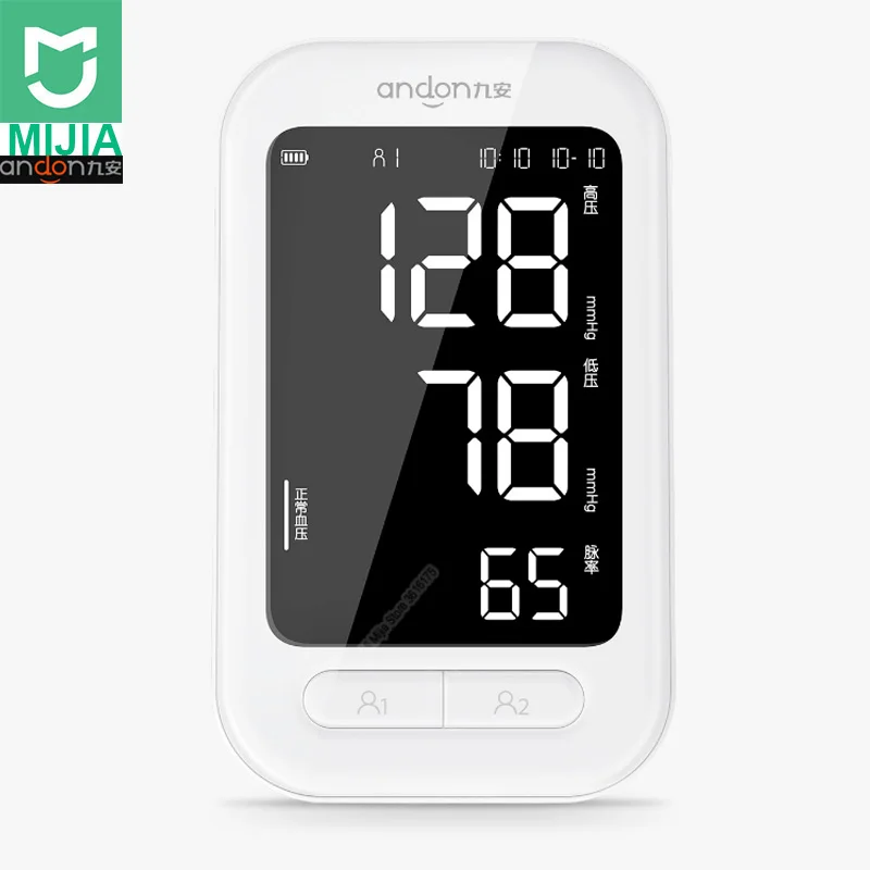 Xiao mi Smart Andon Автоматический цифровой измеритель артериального давления, пульсометр, портативный пульсометр, работающий с mi Home App