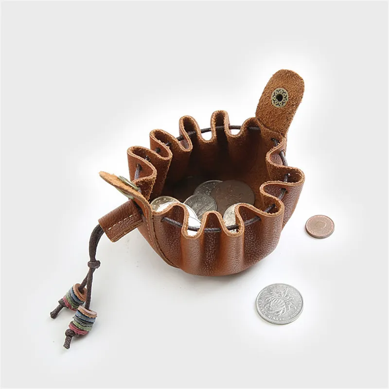 Оригинальный маленький кошелек унисекс из натуральной кожи ручной работы сумка