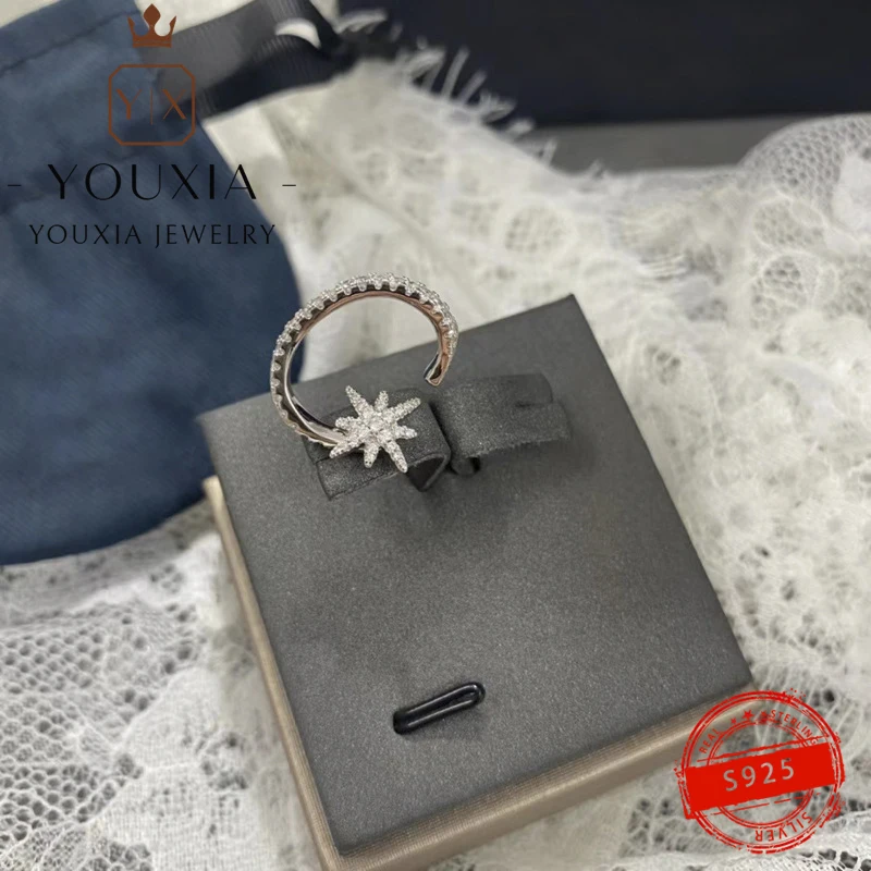 

1:1 Custom A House Diamond Luxury Noble Original With Logo 925 Sterling Silver New Earrings Shiny Personalized Jewelry