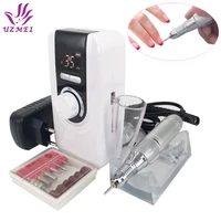 new design multi function 35000rpm rechargeable portable electric nail drill machine manicure pedicure set nail tools