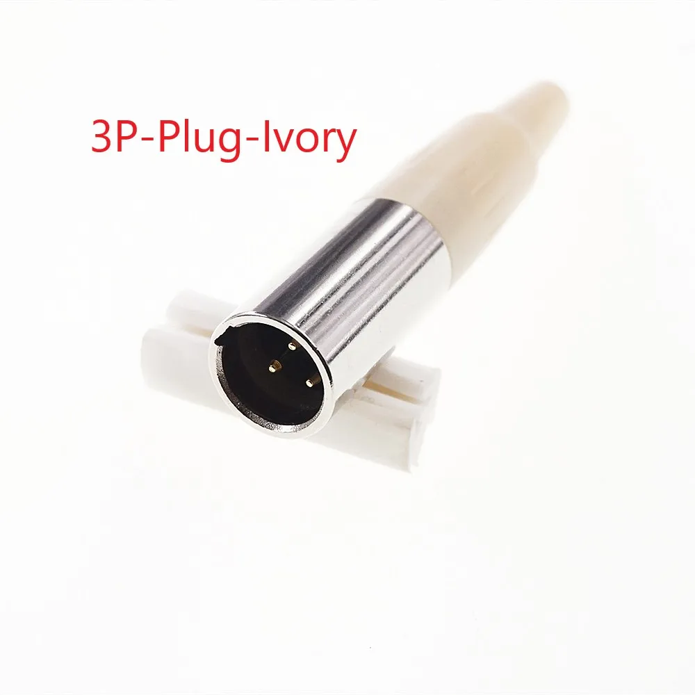 Hight End слоновой кости Mini XLR 3 Pin аудио кабель Разъем штекер Женский положения