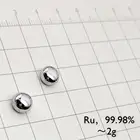 Большая распродажа! Рутений металлические бусины 2 г гранулы Ru 99.98% образец рутения