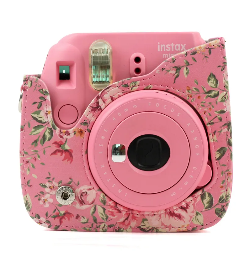 Для Fujifilm Instax Mini 8 + 9 Аксессуары для камеры цветы искусственная кожа мгновенная