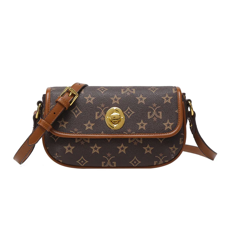

High Quality PU Women Satchels 2021 New Fashion Geometric Prints One Shoulder Bags Ladies Designer Purses and Handbags Sac Luxe