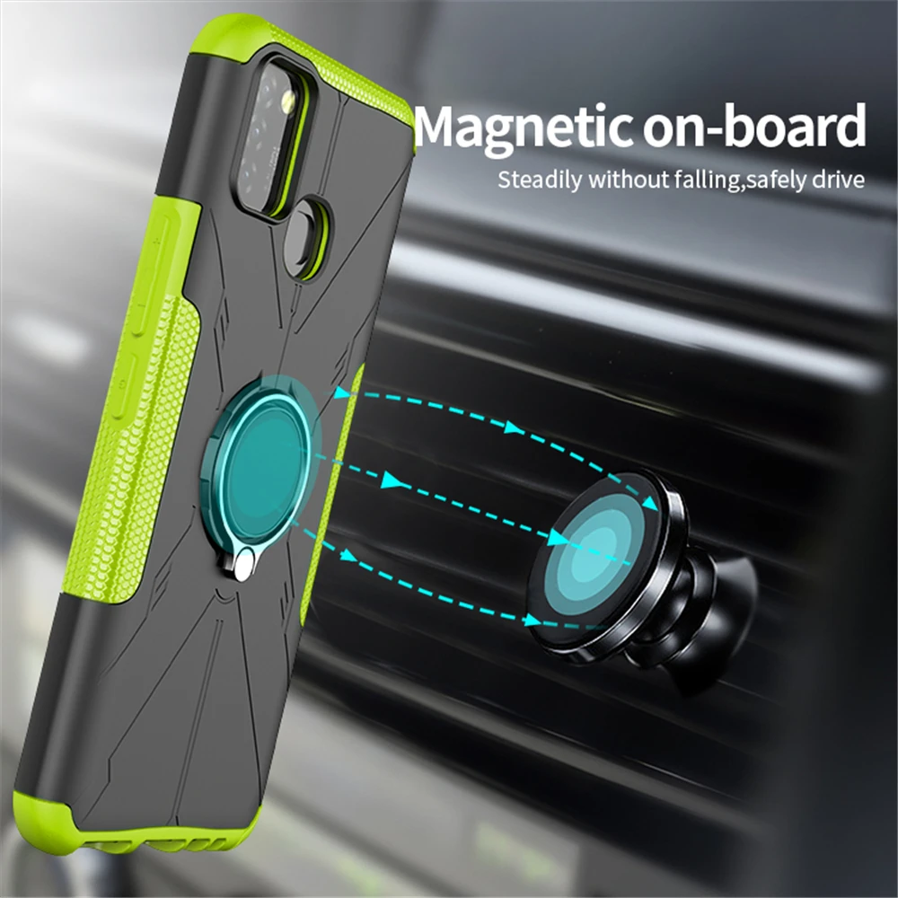 for infinix hot 10 play lite 10s magnetic ring holder stand shockproof cover for infinix smart 5 smart hd 2021 armor phone case free global shipping