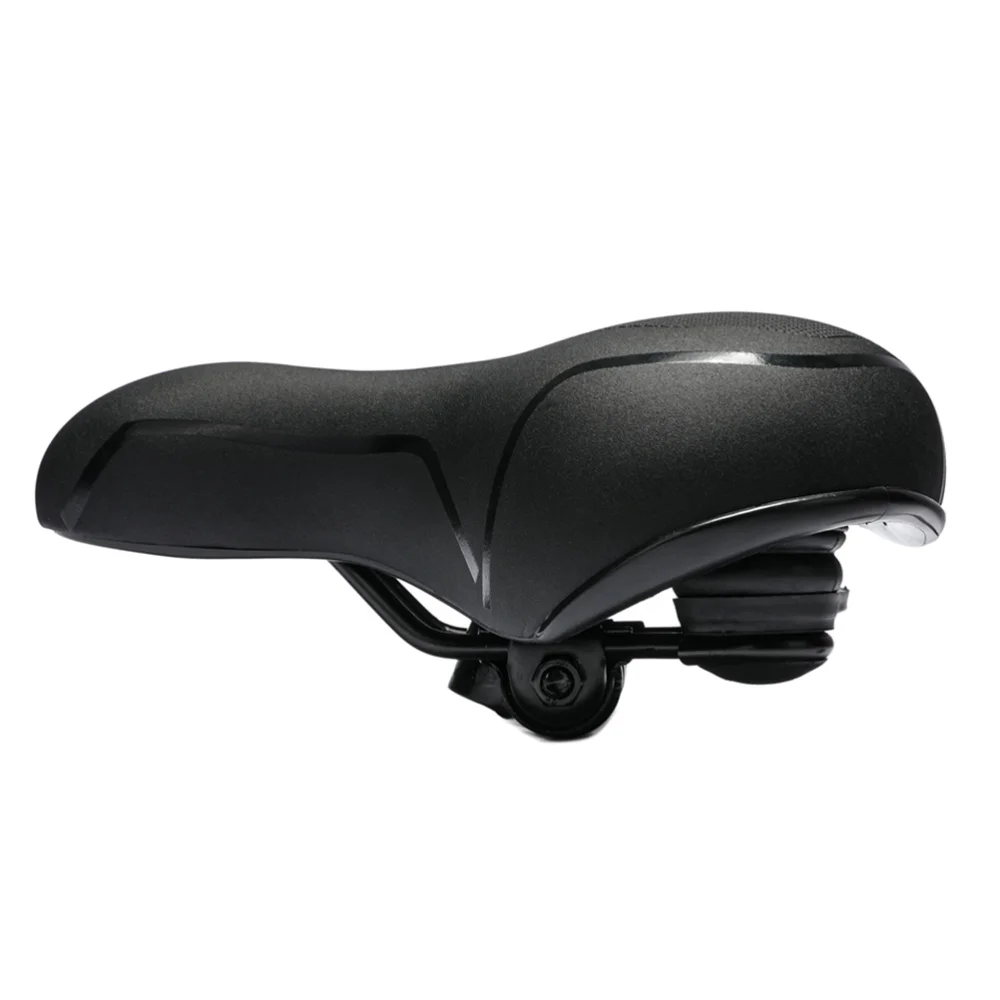 

Durable Bike Seat Absorbing Comfortable Wide Padded Replacement Saddle (Blue)
