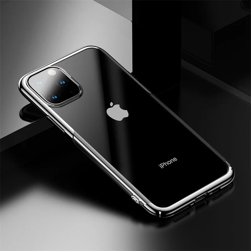 Baseus Роскошный чехол для телефона для iPhone X Capinhas ультра тонкий жесткий PC задняя крышка цветной чехол для iPhone X для iPhone 11 Pro Max чехол - Цвет: Silver