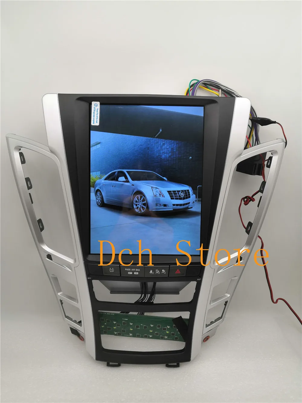 10,4 дюймов вертикальный экран Tesla стиль Android 8,1 автомобильный dvd-плеер gps для Cadillac старый CTS 2007-2012 навигация Радио стерео px6