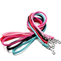dog leash harnesses pu leather puppy cat lead rope for small medium dogs chihuahua pet supplies doggie belt for safe walking