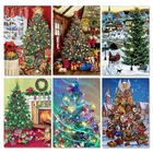 Картина по номерам на рождественскую елку, картина маслом на стену, подарок, картина по номерам сделай сам на холсте, акриловые наборы, домашний декор, GATYZTORY