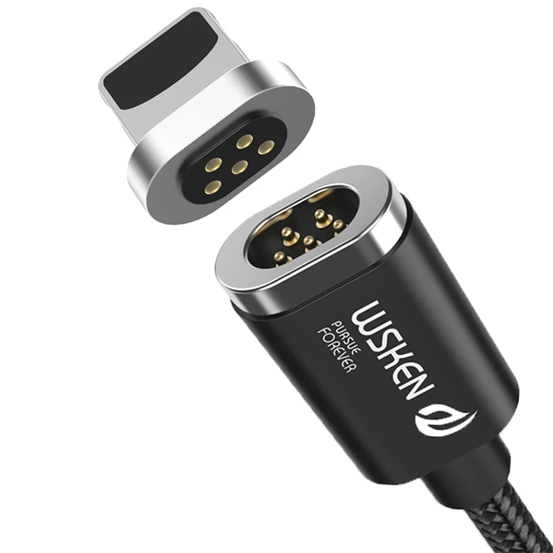 Wsken USB Магнитный зарядный кабель для iPhone xs x 8 7 6 магнитное зарядное устройство Micro
