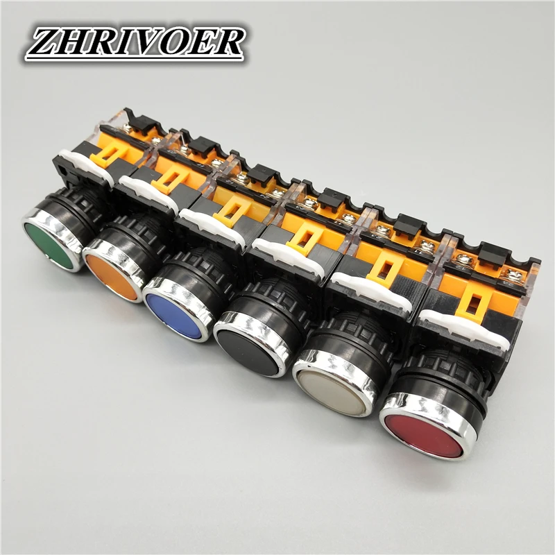 ВКЛ-ВЫКЛ мгновенный Мгновенный кнопочный переключатель 22 мм 4 винтов круговой