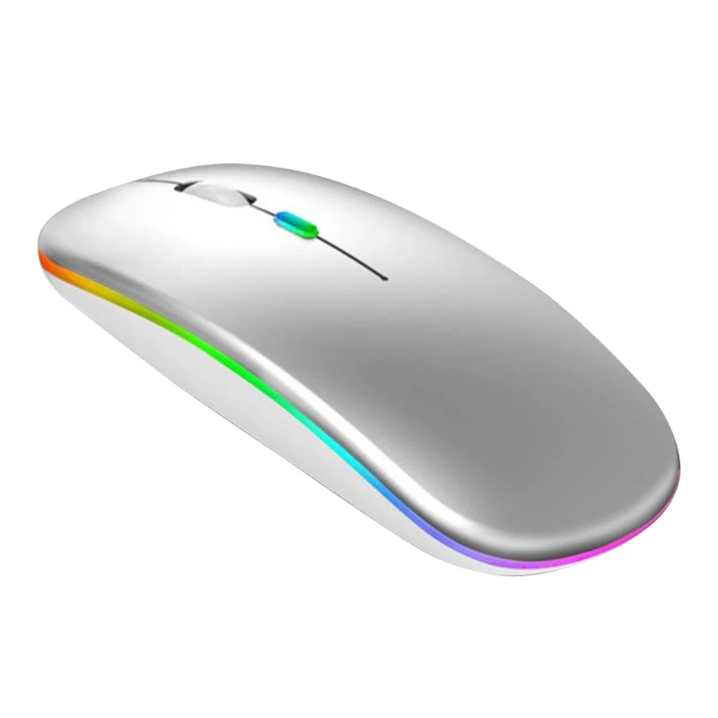 

Mute Portable Wireless Mouse RGB Optical1600dpi Computer Mouse Ultra-thin Optical Mouse Silent Mice Ergonomic Gifts