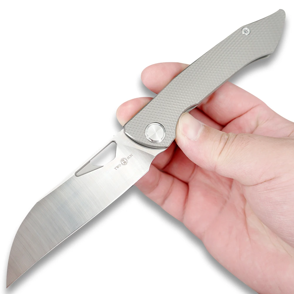 Ножи TWOSUN 14C28N складной карманный нож С флиппером тактический Походный охотничий